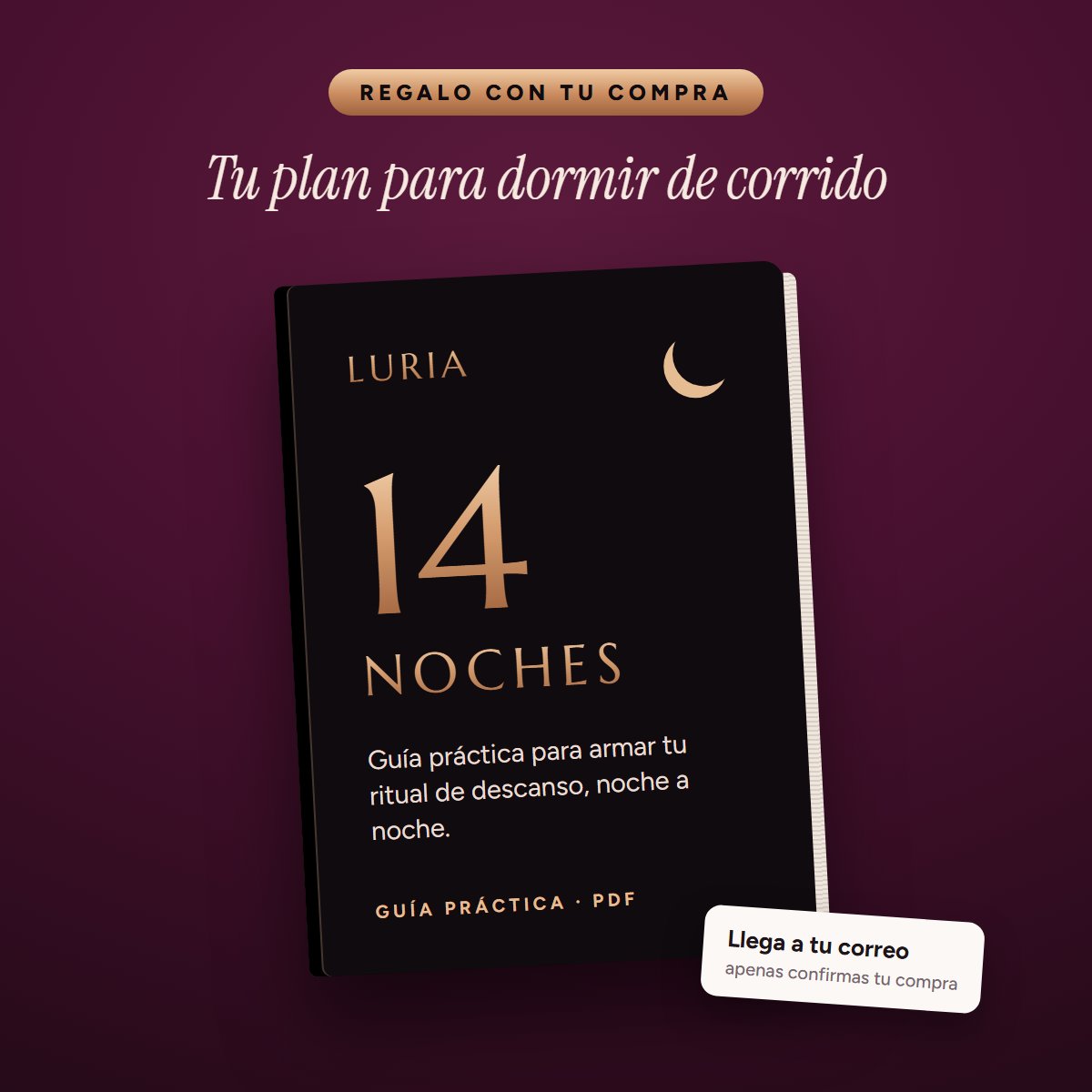 LURIA Descanso Profundo · Gomitas nocturnas sin melatonina